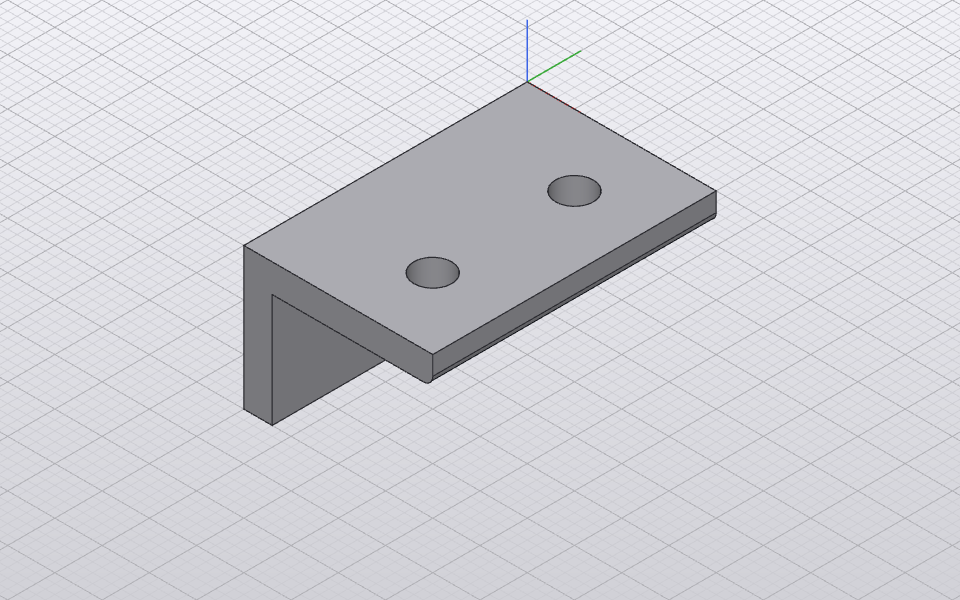The bracket example, rendered by solidcraft-cli snapshot